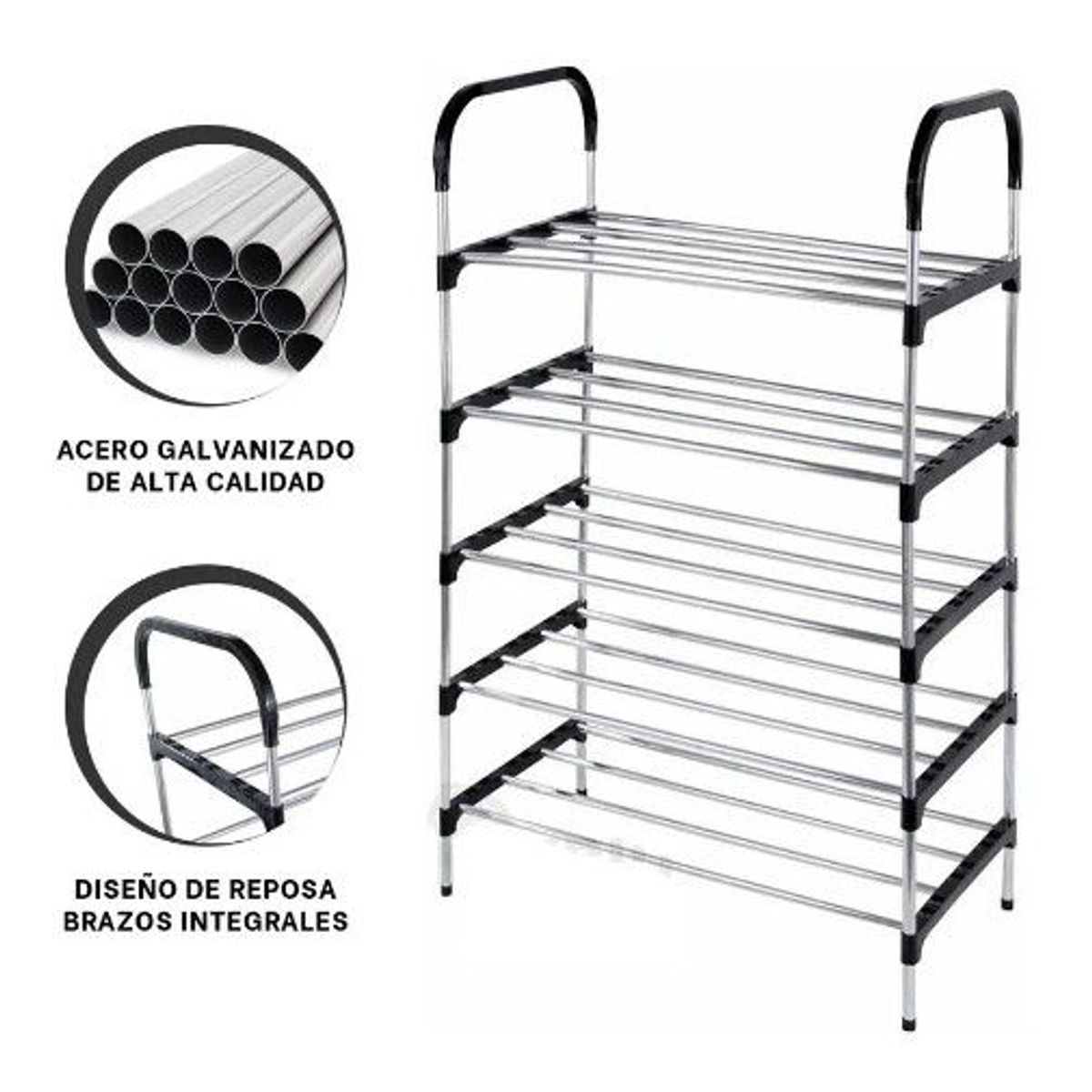 GENERICO - Organizador de Calzados Multiuso Zapatero de 5 Niveles Celeste