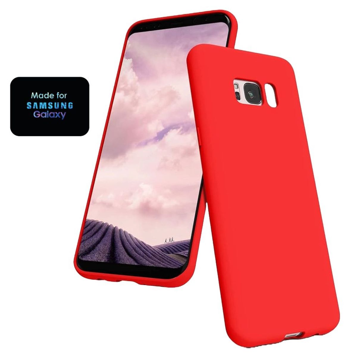 GENERICO - Silicone Case Samsung S8 Plus Con Marca