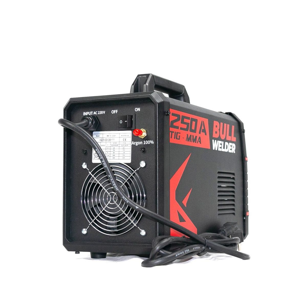 GENERICO - Máquina de Soldar Multiprocesor, 250 Amperios, Bull Welder