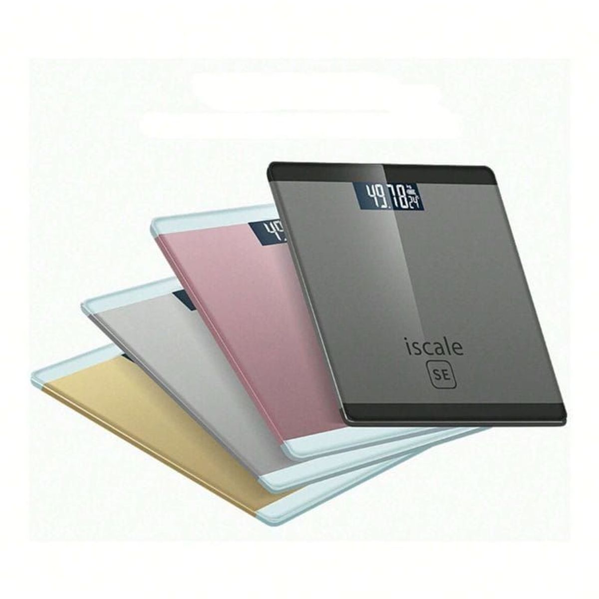 GENERICO - Balanza digital de vidrio PILAS - CUADRADA - COLOR