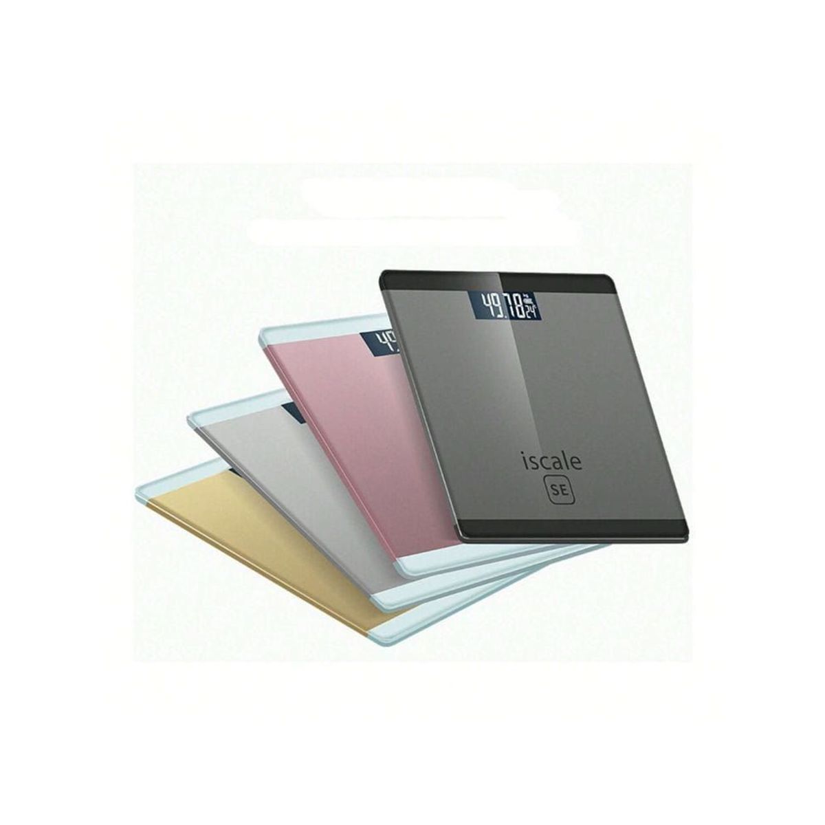 GENERICO - Balanza digital de vidrio PILAS - CUADRADA - COLOR