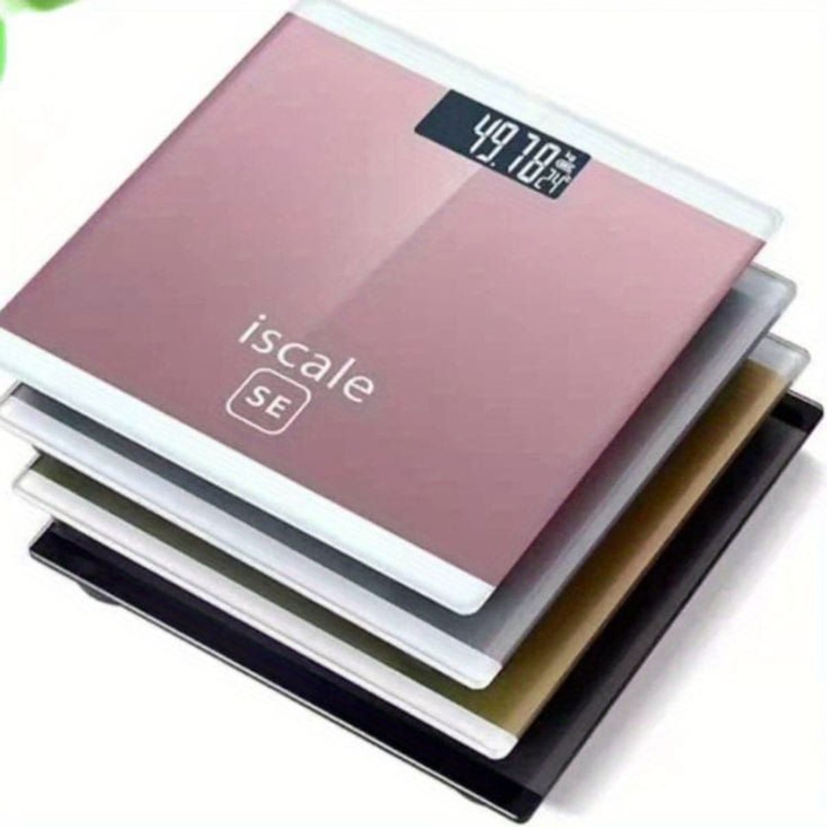 GENERICO - Balanza digital de vidrio PILAS - CUADRADA - COLOR