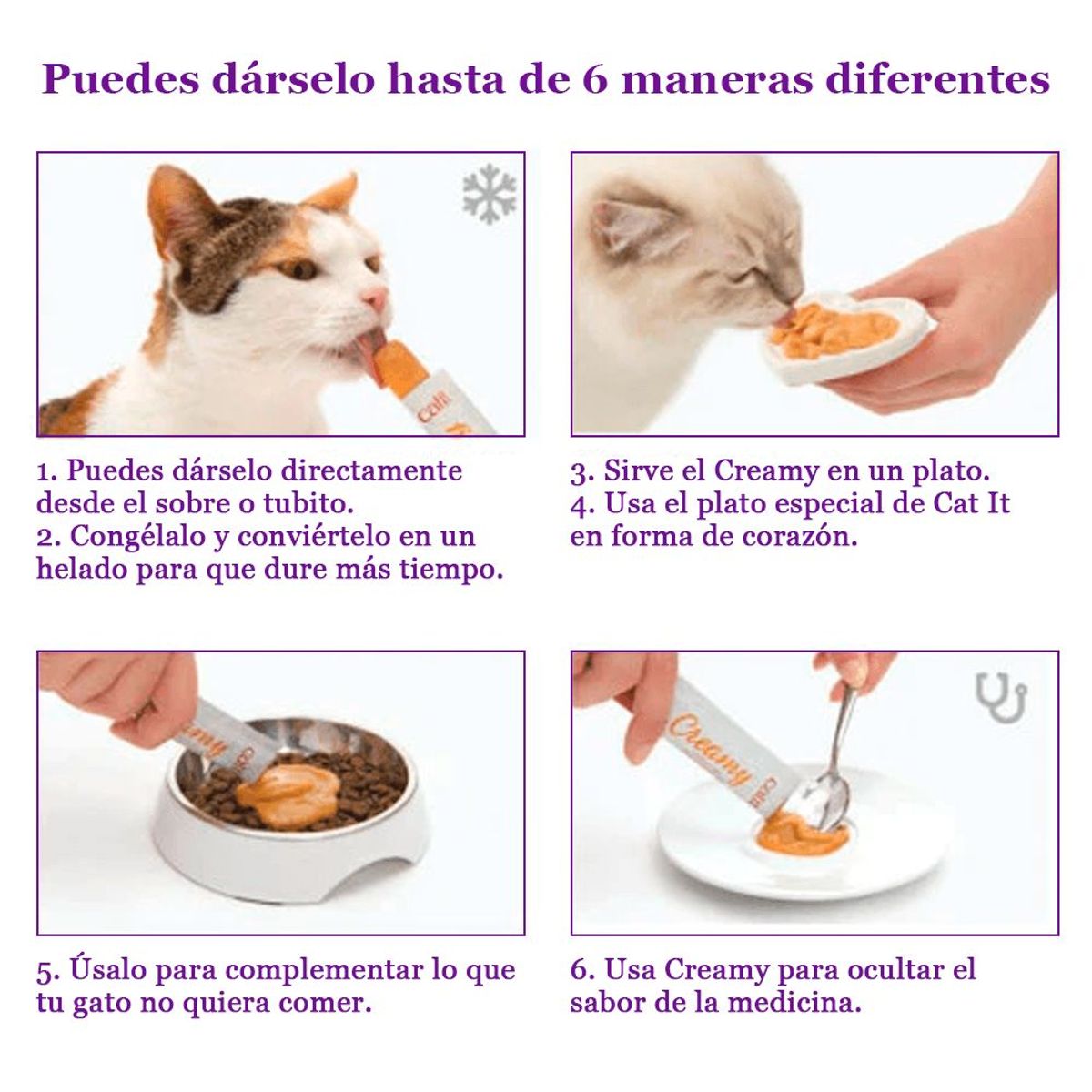 CATIT - Pack Snack Cremoso Gato Cat It Varios Sabores 24 x 10 gr