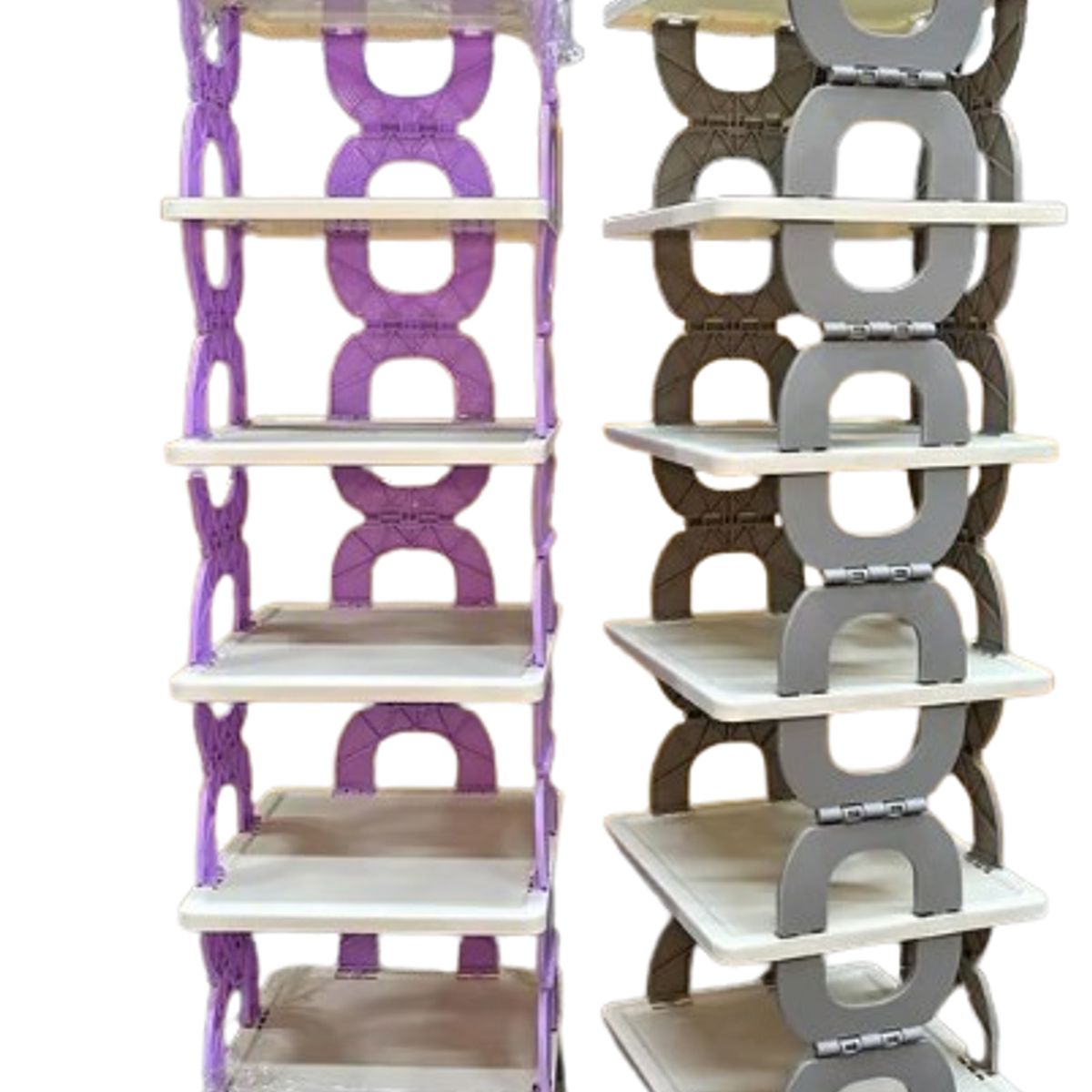 GENERICO - Organizador de Zapatos Armario Zapatero Plegable de 6 Niveles - Lila