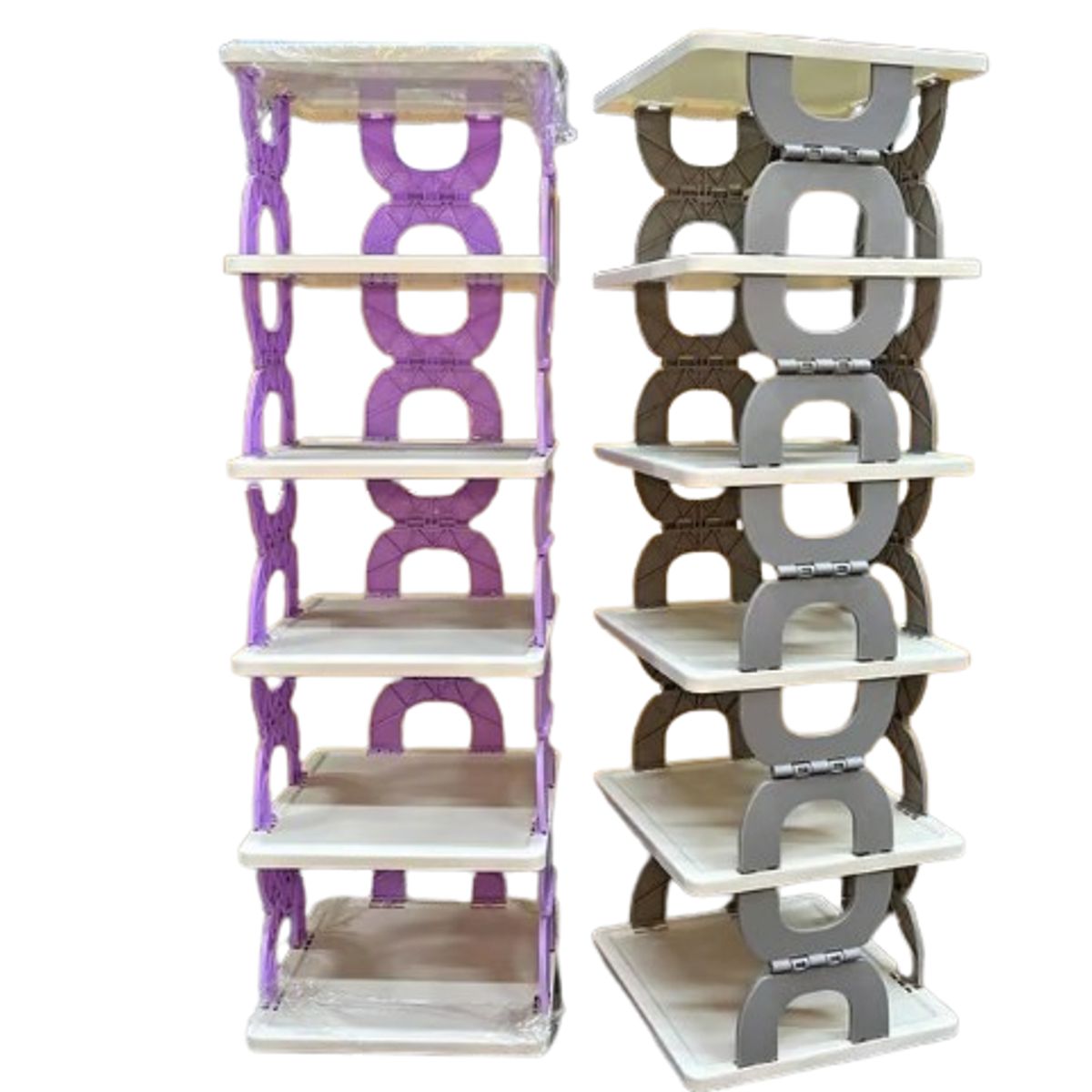 GENERICO - Organizador de Zapatos Armario Zapatero Plegable de 6 Niveles - Lila