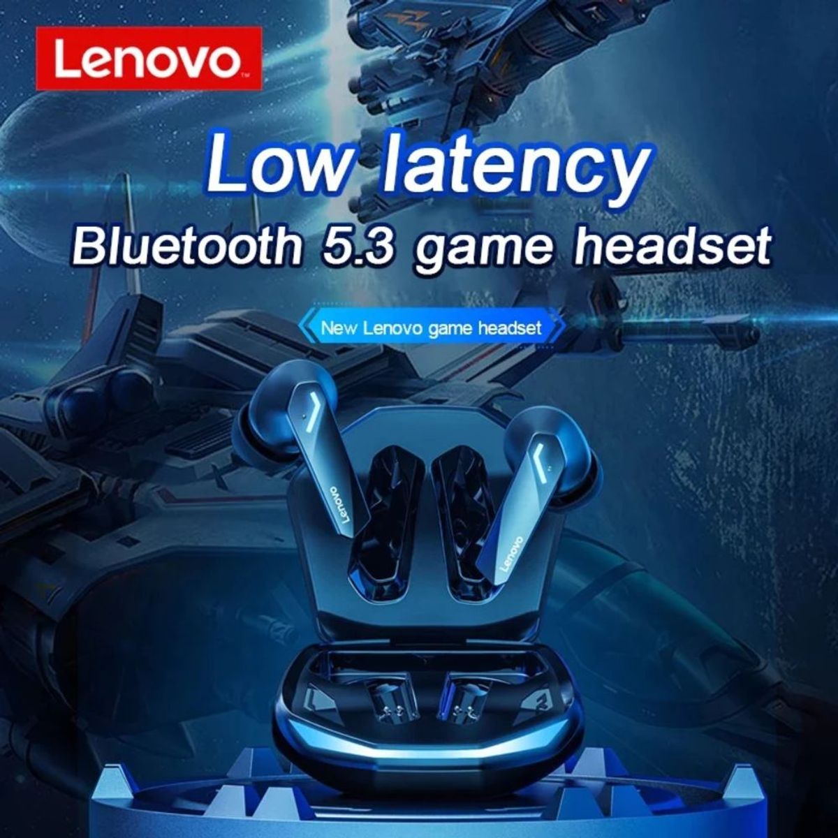 LENOVO - Audifonos Bluetooth Lenovo GM2 Pro Tws Gaming - Negro