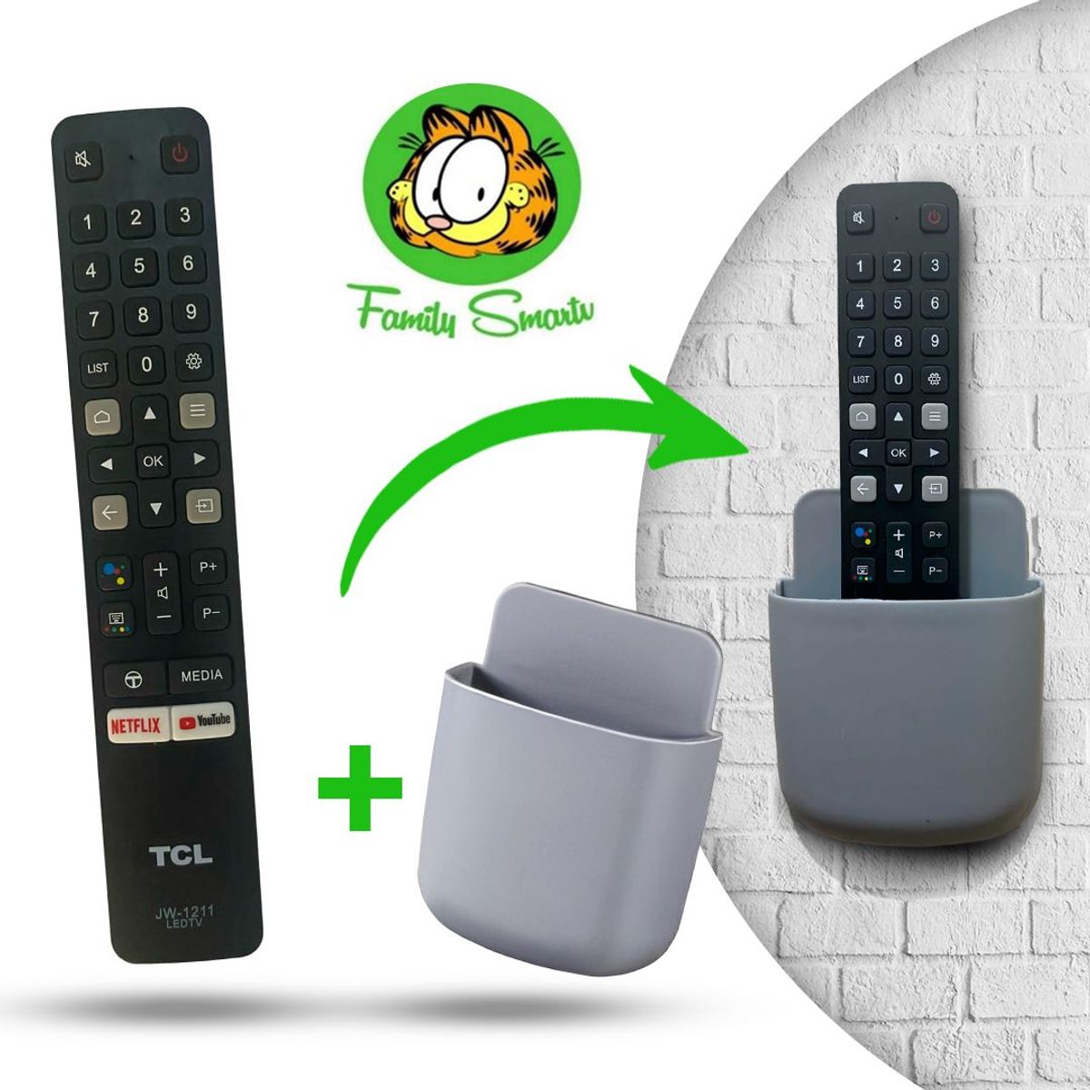 UNIVERSAL - Control Remoto Tcl Smart Modelo RC901V + Soporte Multifuncional