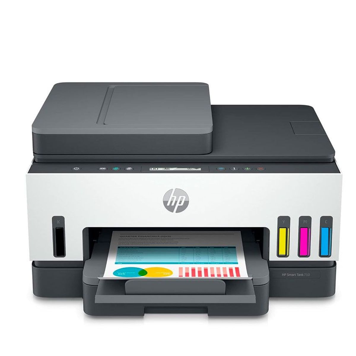 HP - IMPRESORA MULTIFUNCIONAL HP SMART TANK 750 DUPLEX CON ADF COLOR