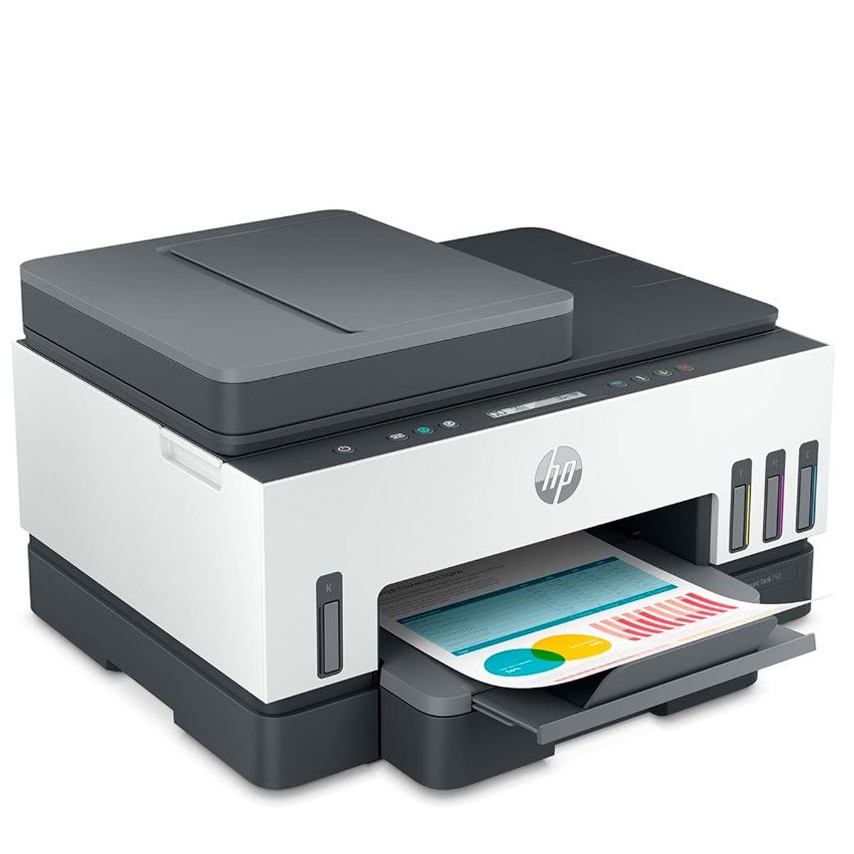 HP - IMPRESORA MULTIFUNCIONAL HP SMART TANK 750 DUPLEX CON ADF COLOR