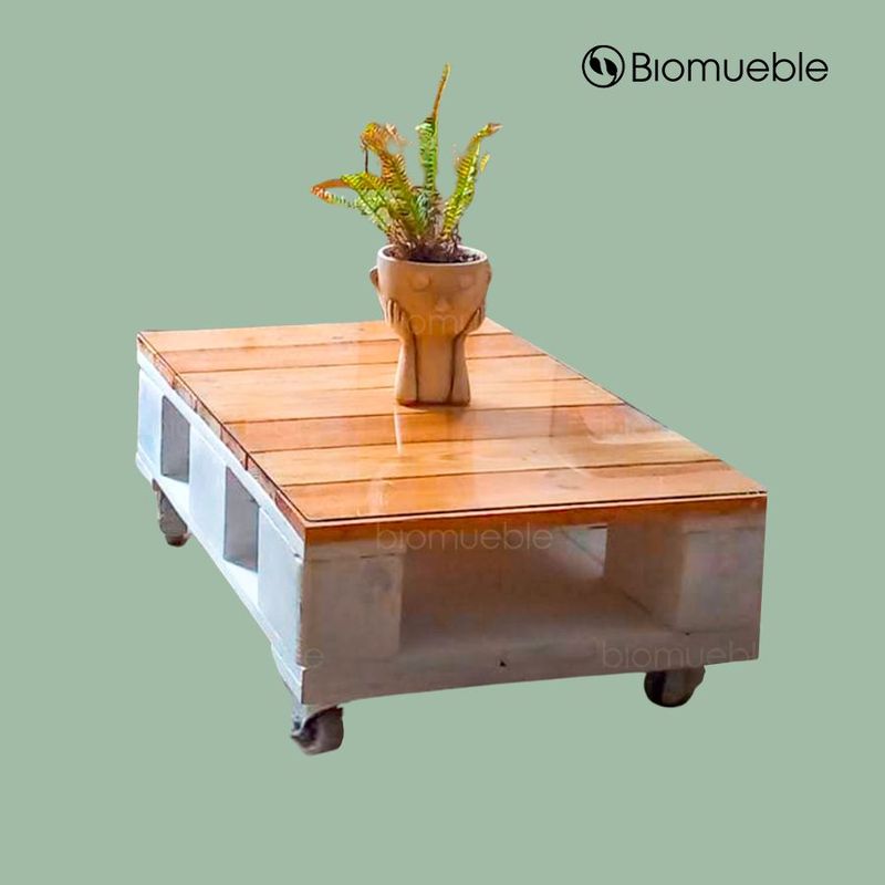 GENERICO - Mesa de Centro Aliso hecha de palets de pino