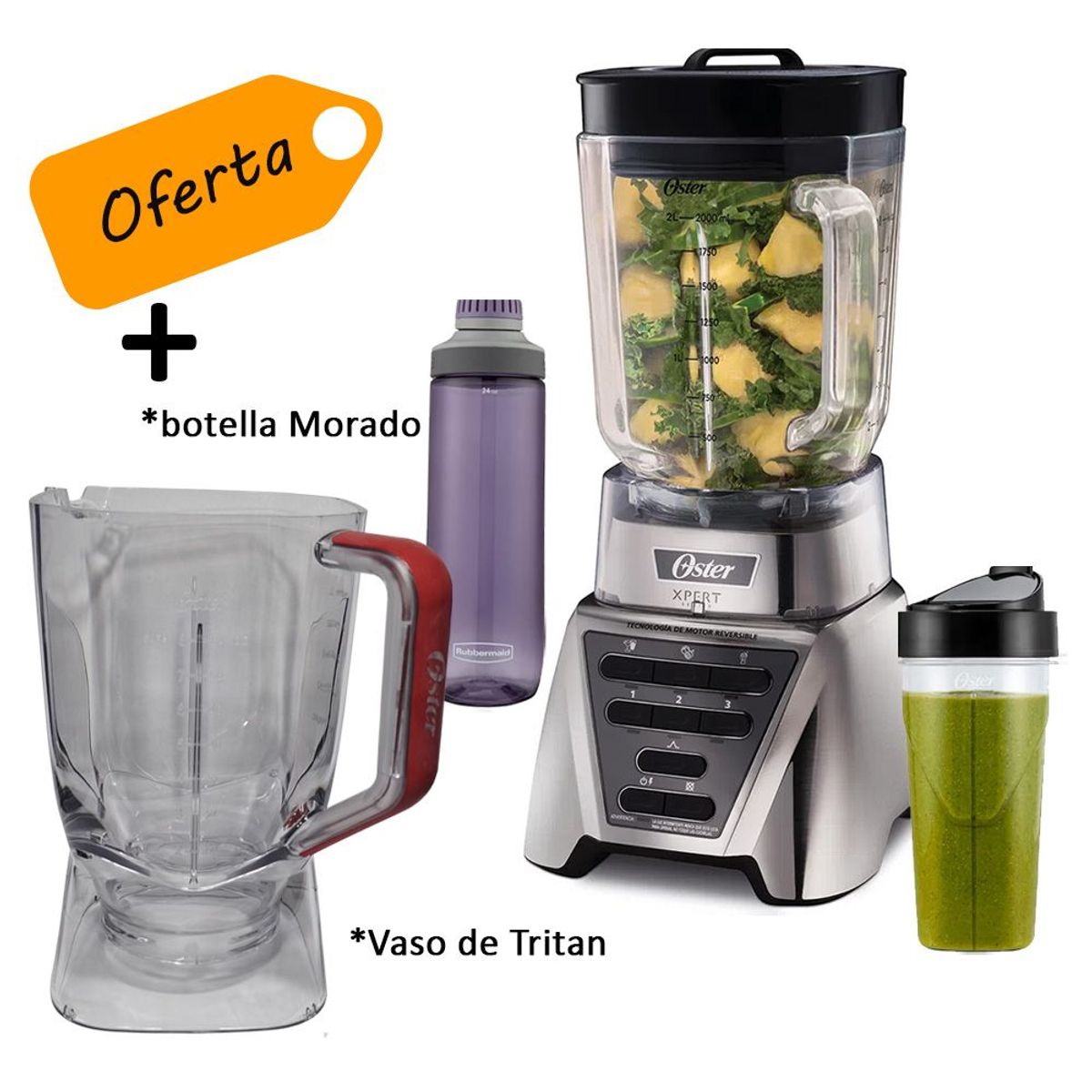 OSTER - Licuadora Oster Xpert Series BLST3ACPG + Vaso de Tritan 2 litros