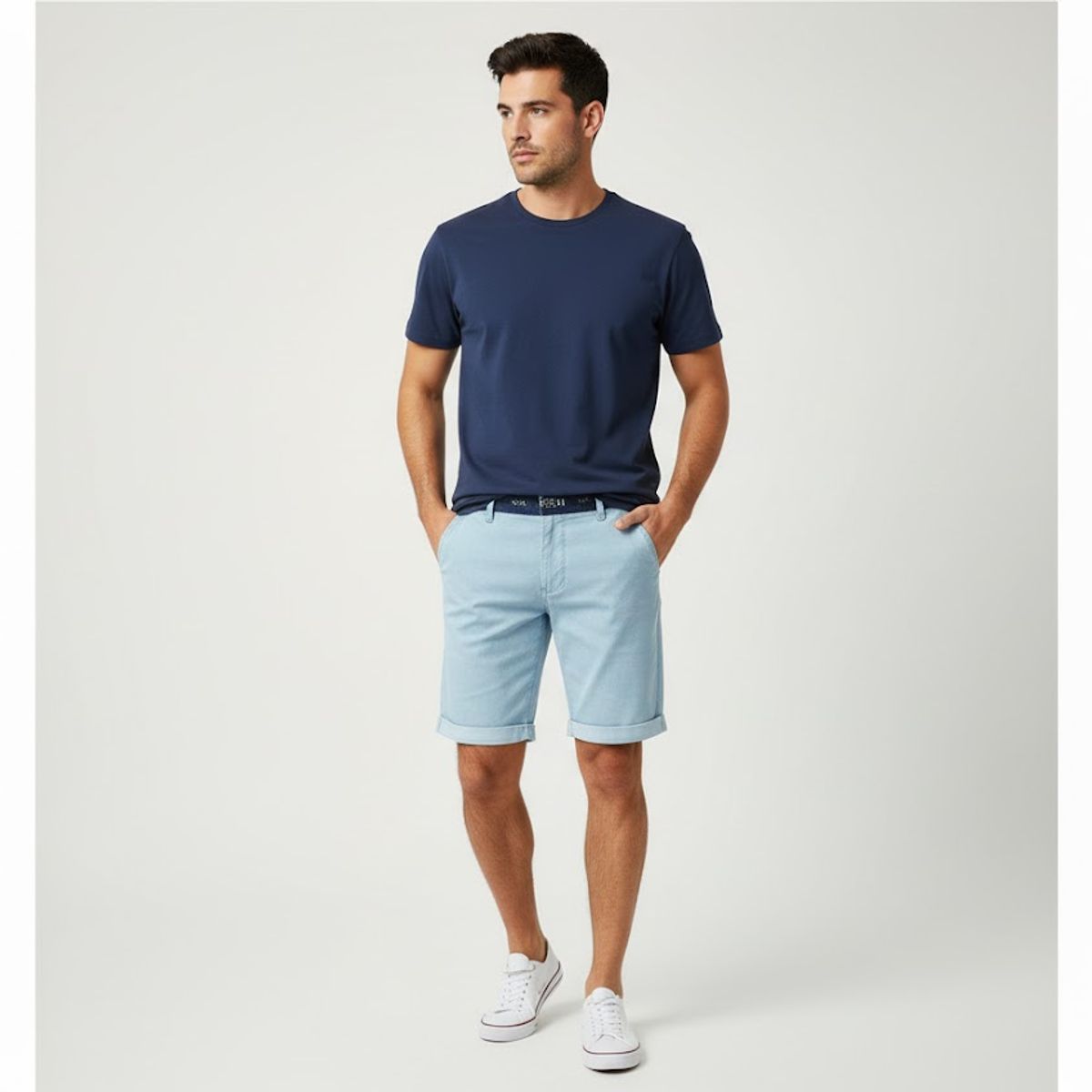 GENERICO - short dril para hombre