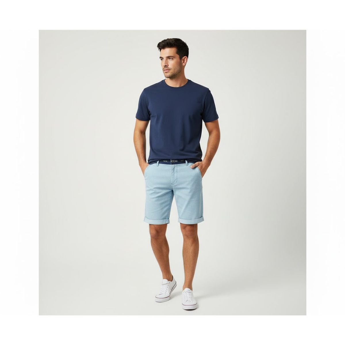 GENERICO - short dril para hombre