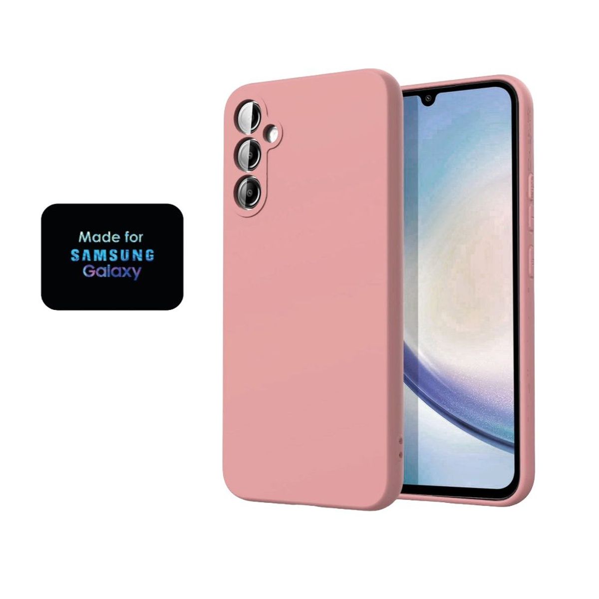 GENERICO - Silicone Case Samsung A24 Con Marca