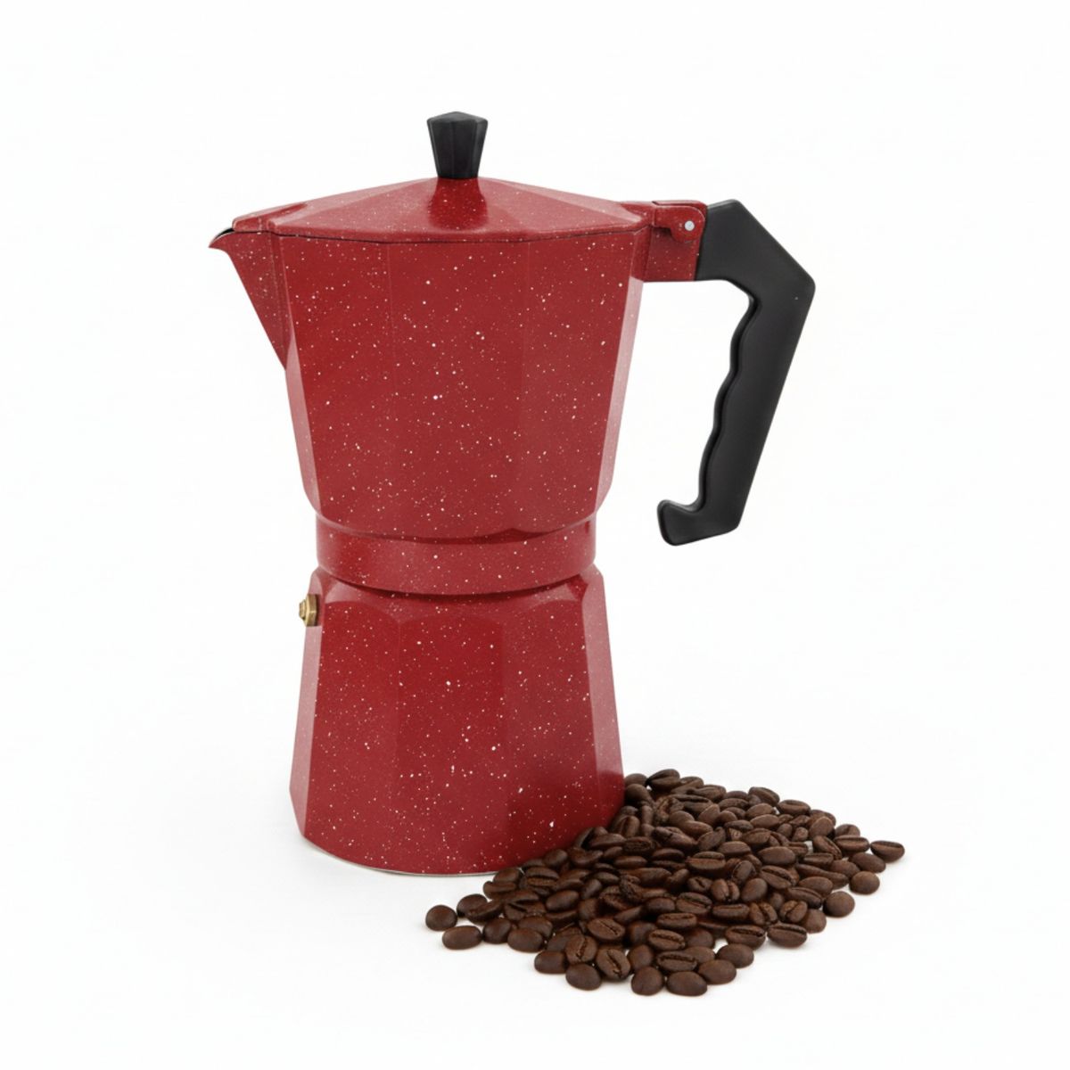 Pentha - Cafetera Italiana Moka de 12 tazas Color Rojo