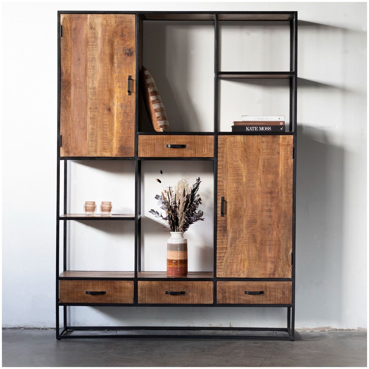 VENTITAS HOME - Librero Industrial Dominiqué Ventitas Home Caramelo