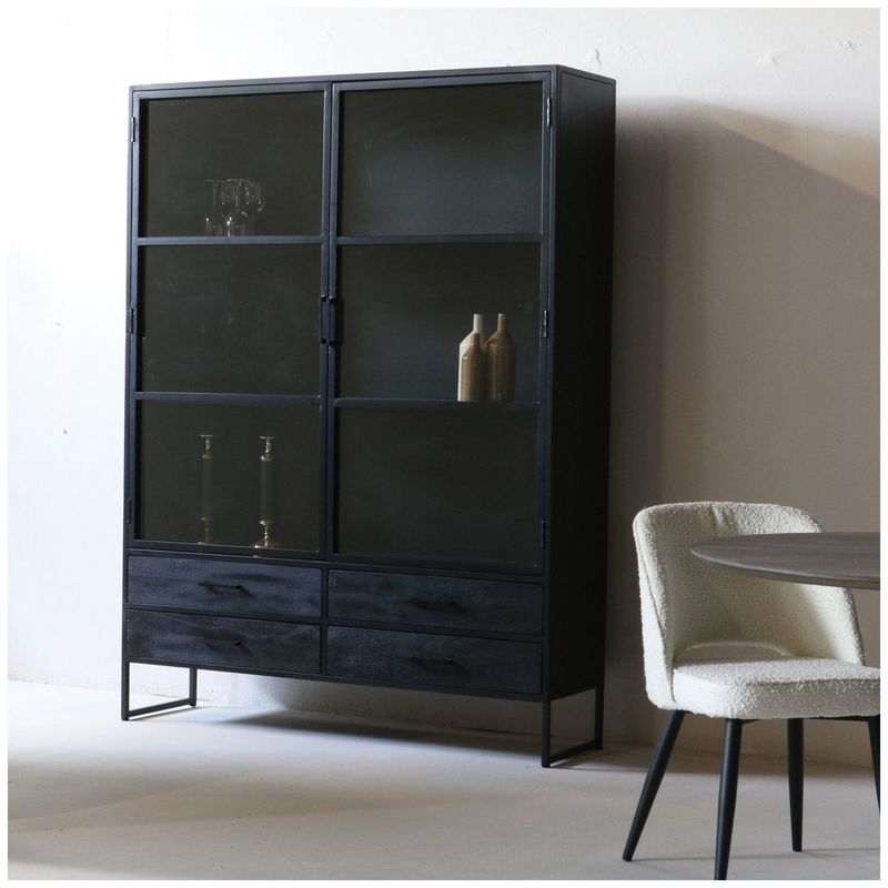 VENTITAS HOME - Estante Vanguardista Isabelle Ventitas Home Roble Negro