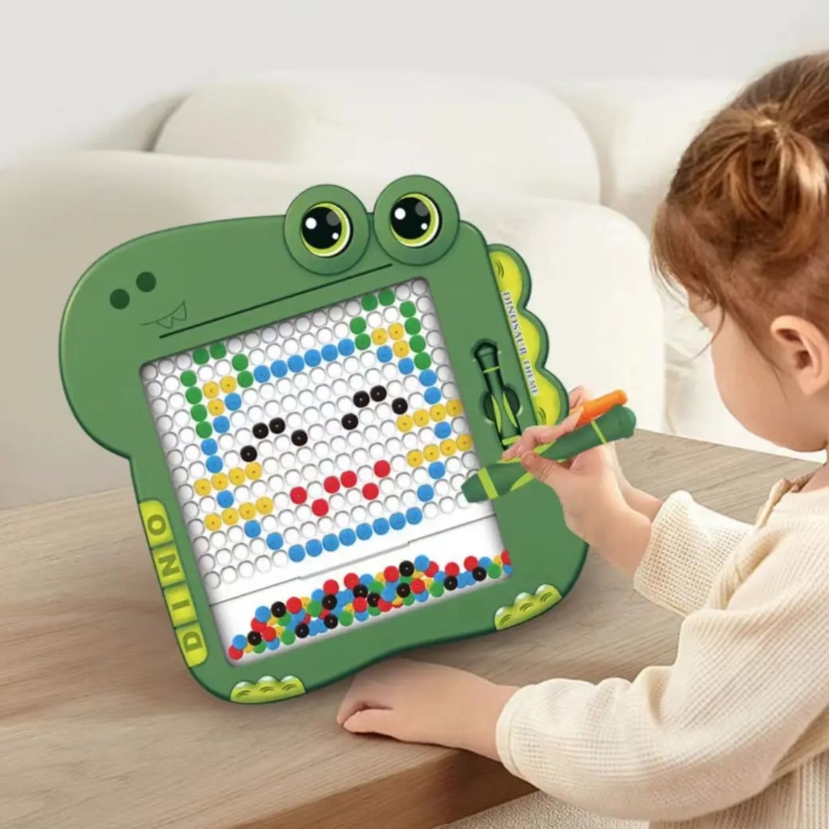 GENERICO - JUGUETE TABLERO DE DIBUJO MAGNETICO DINOSAURIO EXTRAGRANDE