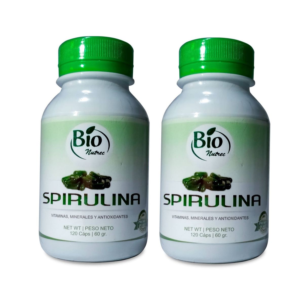 BIONUTREC - Pack oferta x 2 Spirulina 120 cápsulas - Bionutrec