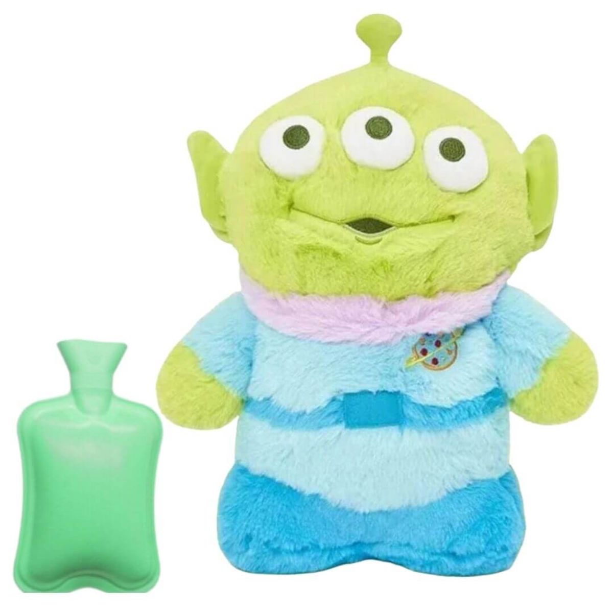 GENERICO - Peluche Marcianito Alien Colicos + Compresa - Mide 29 cms alto