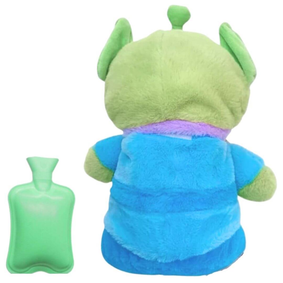 GENERICO - Peluche Marcianito Alien Colicos + Compresa - Mide 29 cms alto