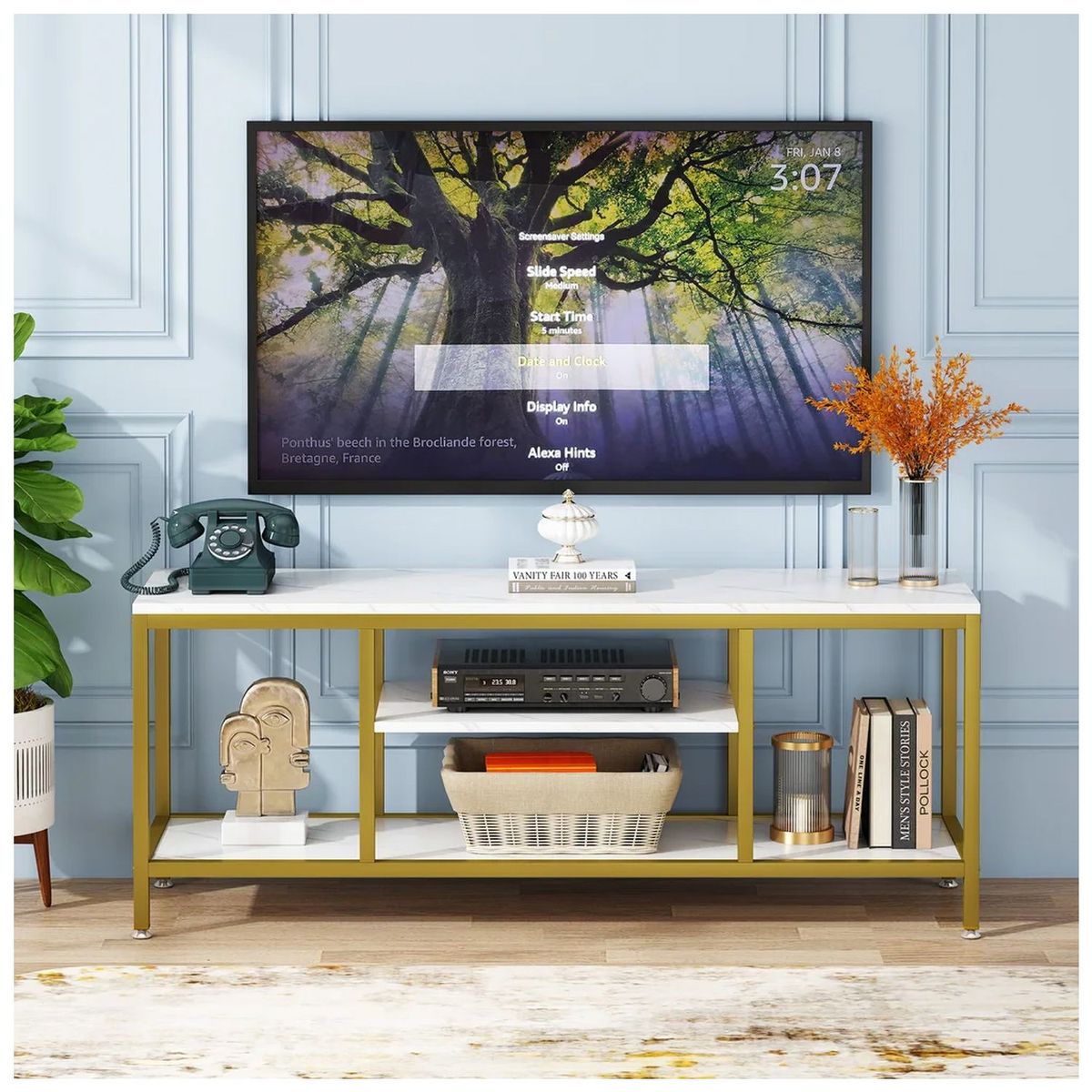 VENTITAS HOME - Mesa de Tv 55” Kelia Ventitas Home Blanco