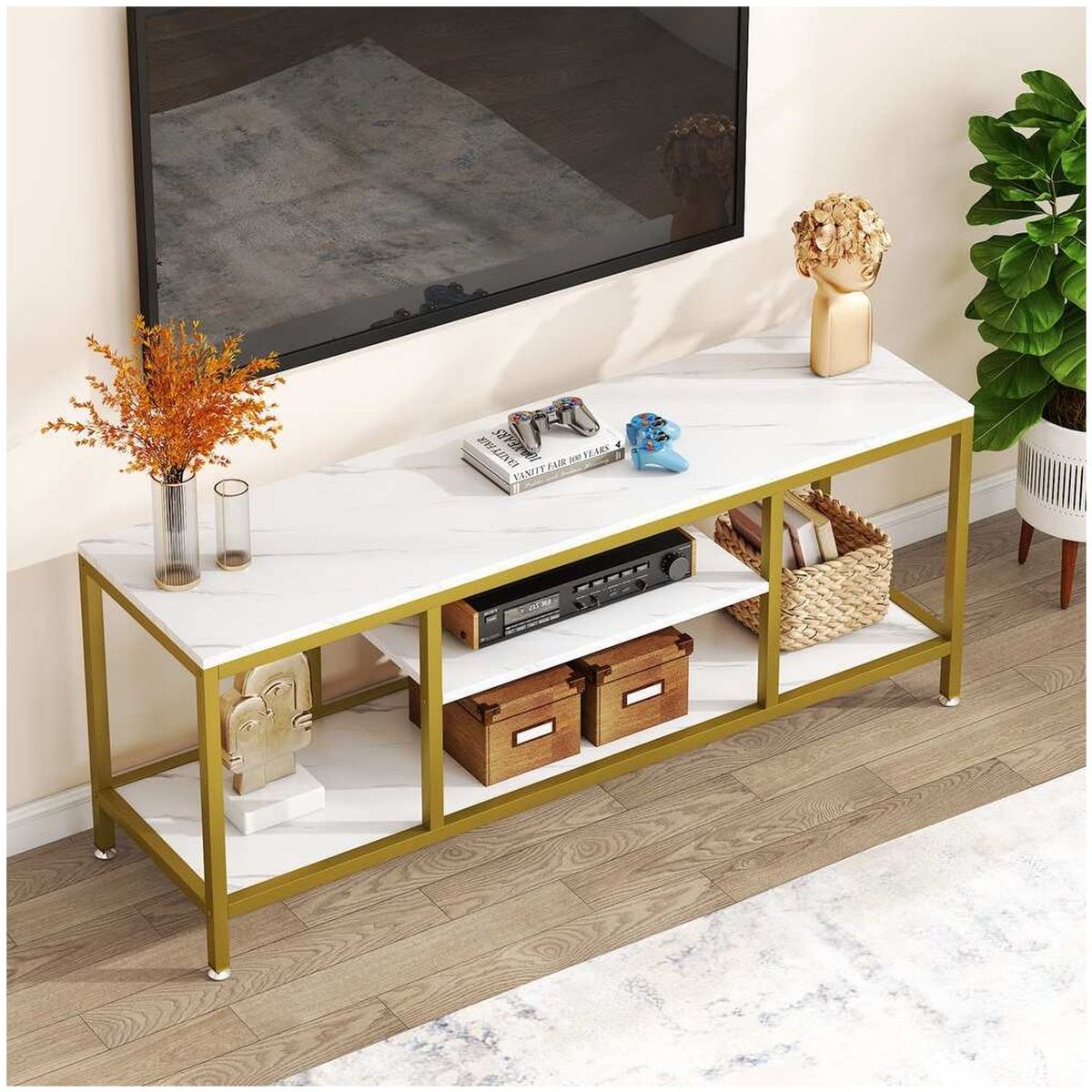 VENTITAS HOME - Mesa de Tv 55” Kelia Ventitas Home Blanco