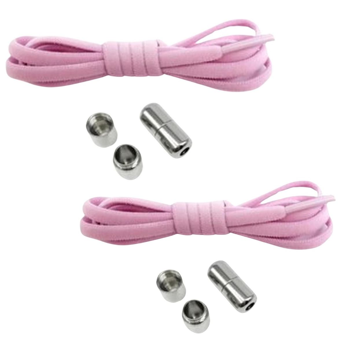 GENERICO - Cordones o Pasadores Elasticos Color Rosado Claro - Rosa - 1