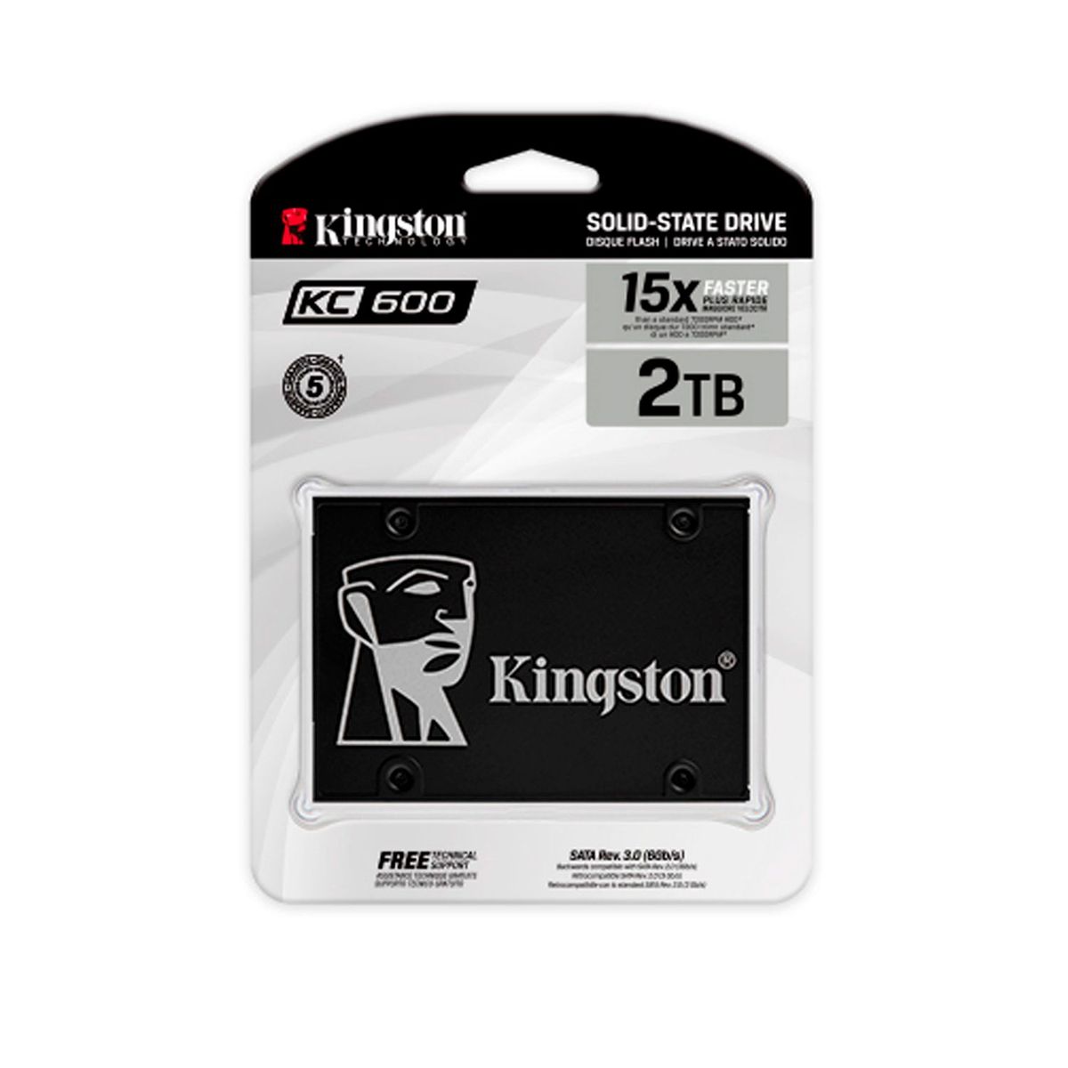 KINGSTON - KINGSTON KC600 2TB SATA III 25 PN SKC6002048G