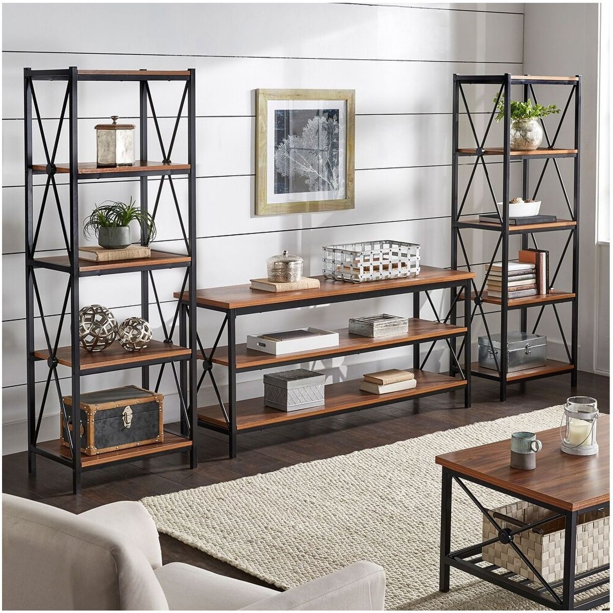 VENTITAS HOME - COMBO Mesa + 2 Estantes Aurora Ventitas Home Gales