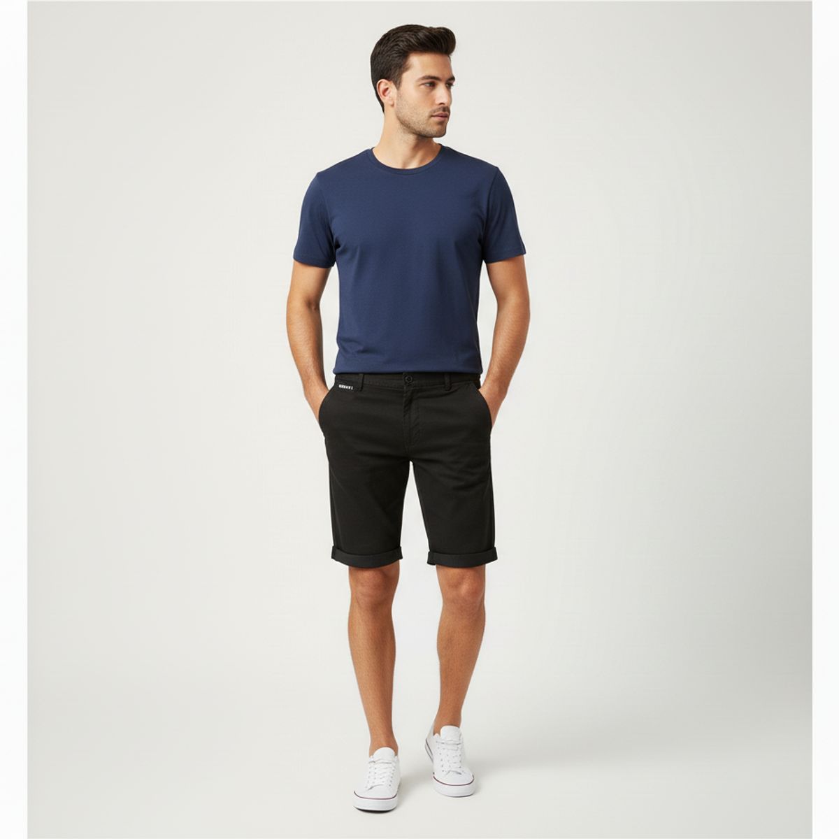 GENERICO - short dril para hombre