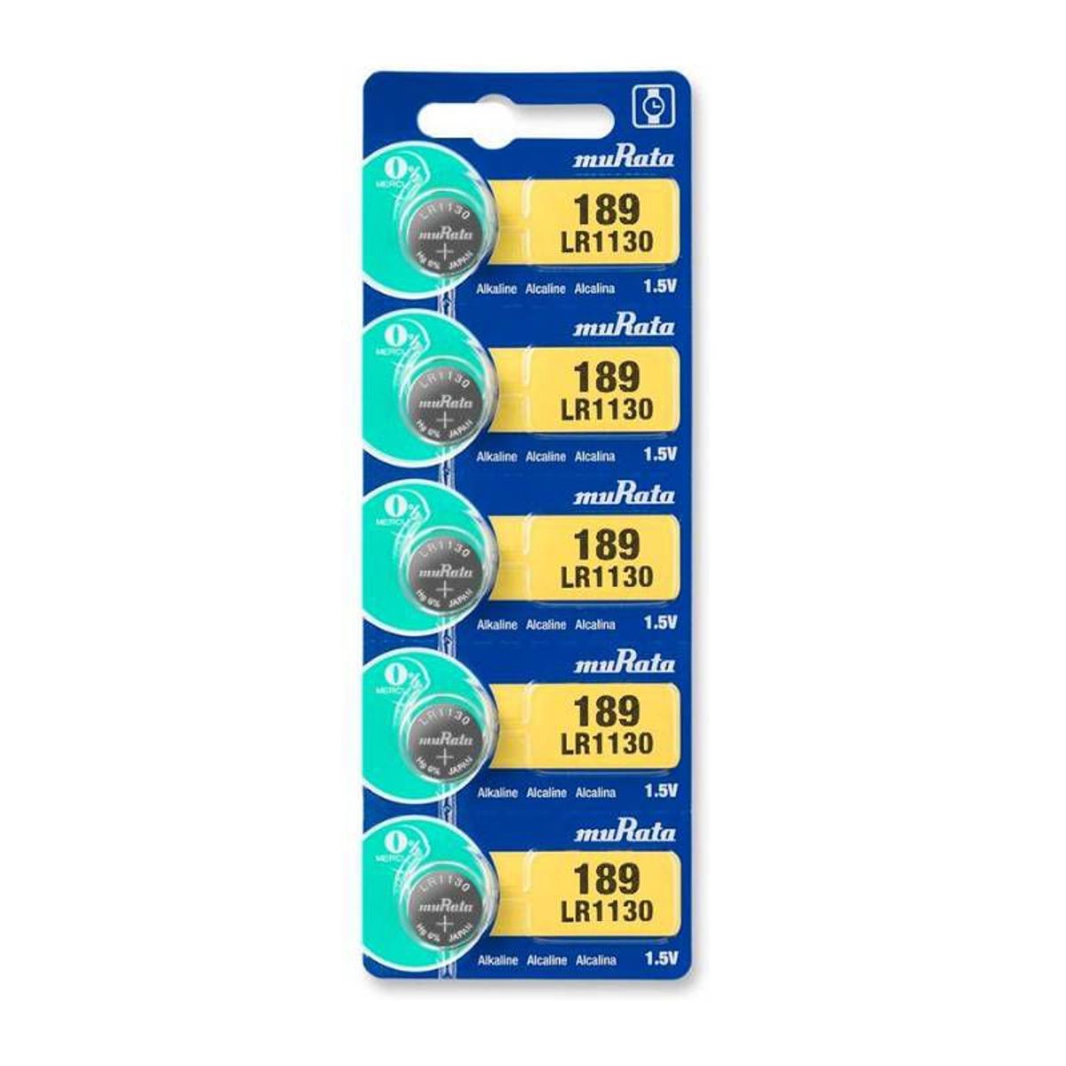 GENERICO - PILAS BOTON MURATA LR1130 189  X 5 UNIDADES