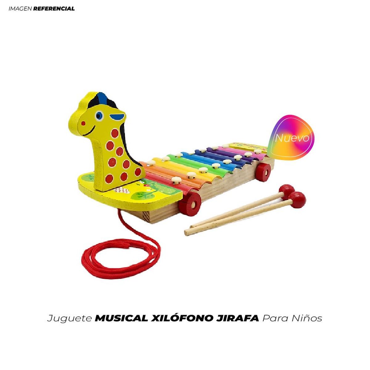 GENERICO - Carro Musical Xilófono Jirafa Para Niños