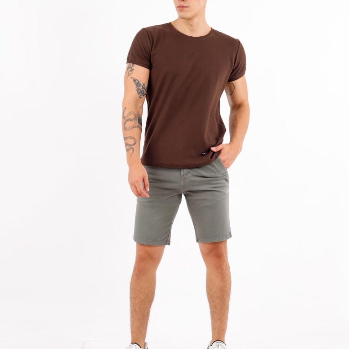 GENERICO - short dril para hombre