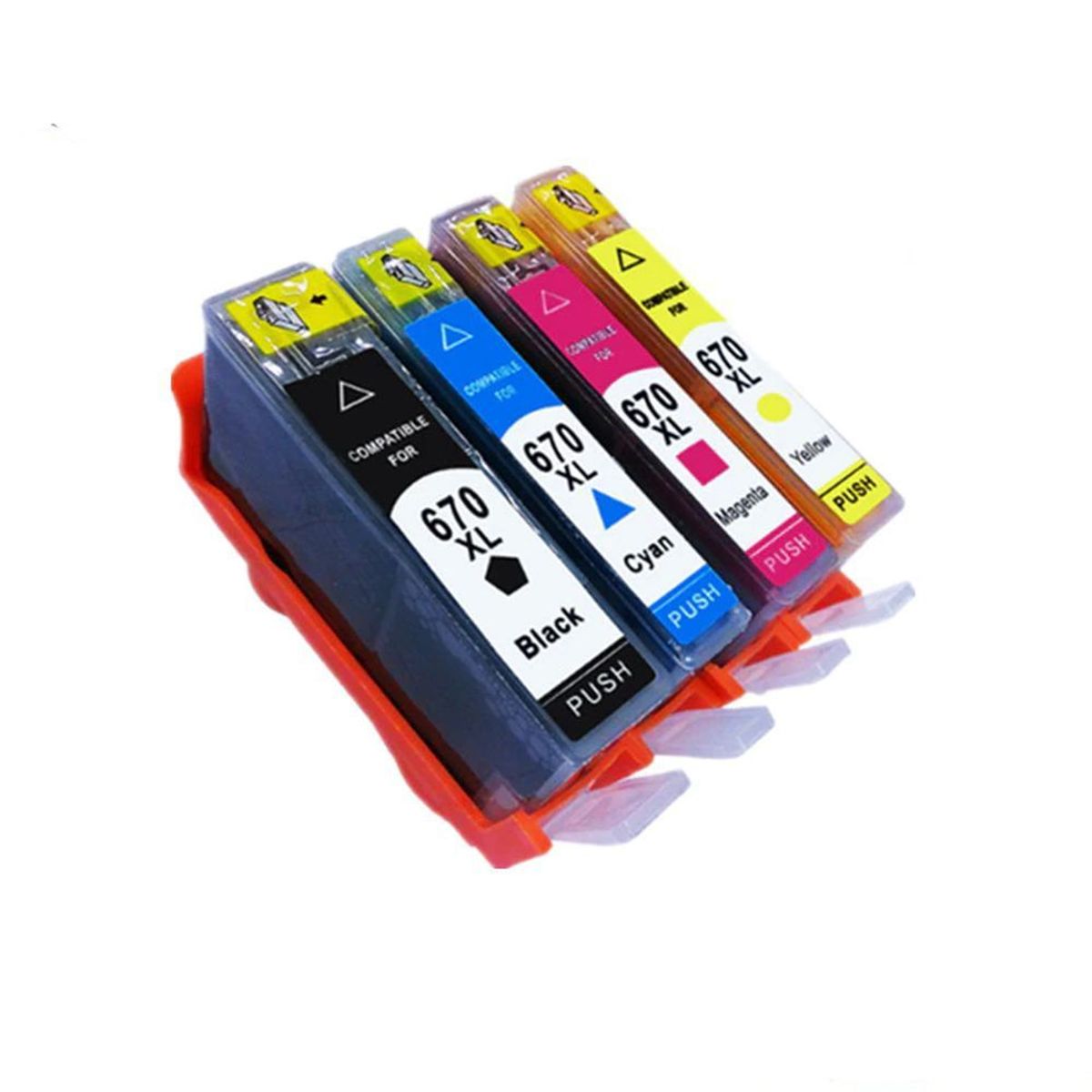 HP - TINTA HP 670XL compatible Impresora 3525 4615 4625 5525 6526 PACKx4