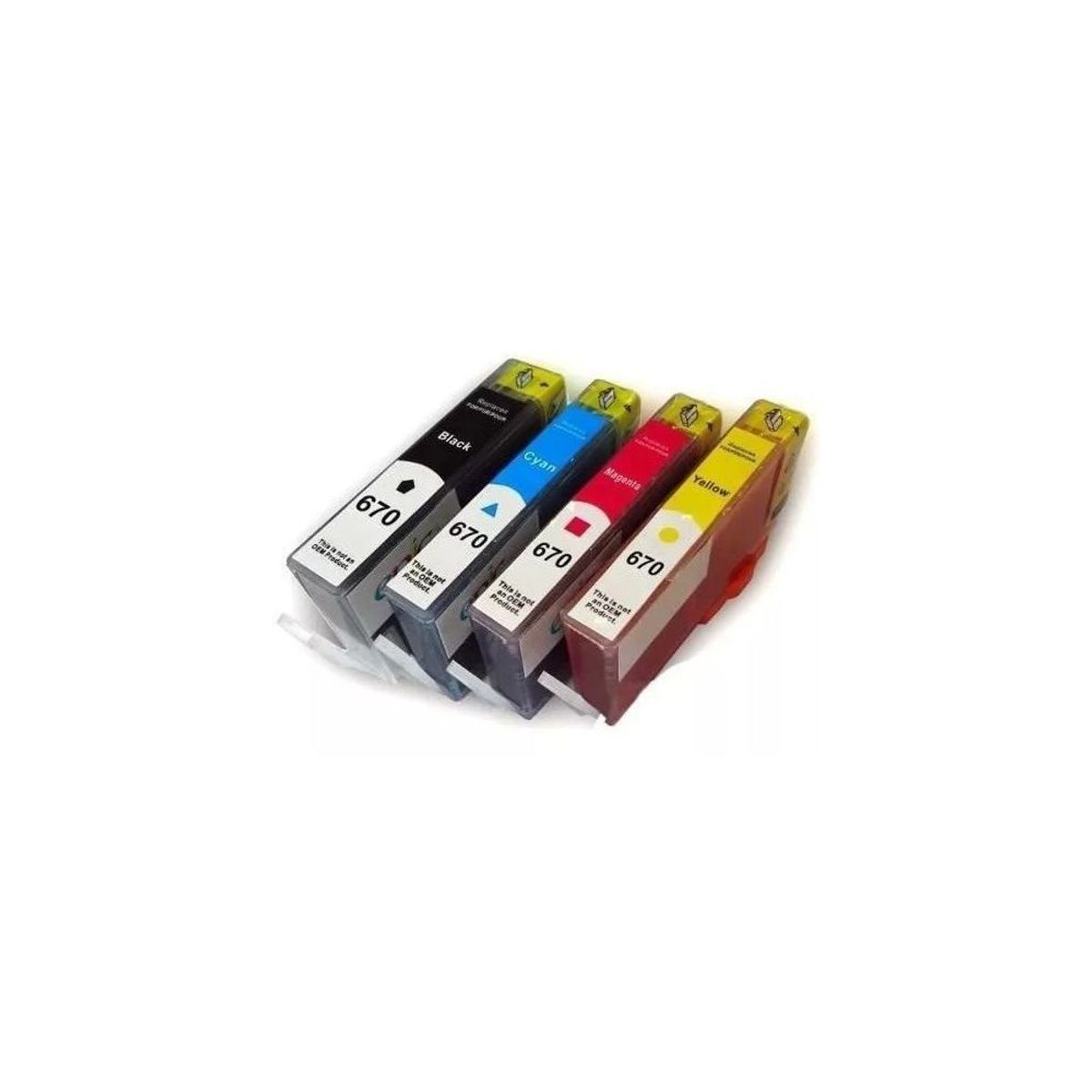 HP - TINTA HP 670XL compatible Impresora 3525 4615 4625 5525 6526 PACKx4