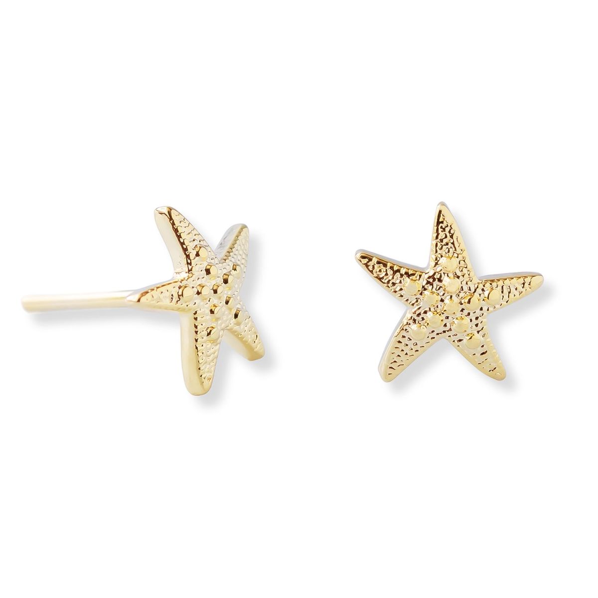 AMBAR JOYERIA - Arete estrella de mar Tiny LAMINADO EN ORO