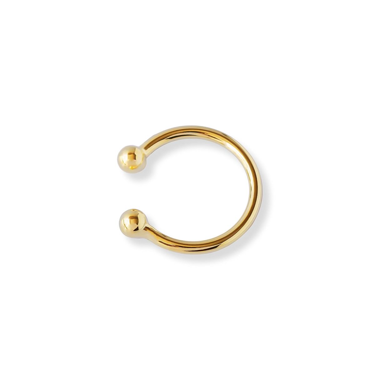 AMBAR JOYERIA - Piercing Bolita doble LAMINADO EN ORO