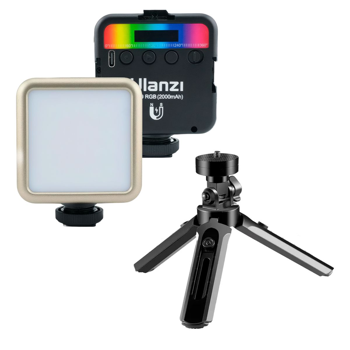 ULANZI - Mini Luz Led Ulanzi Vl49 Rgb Recargable  Trípode Multifuncional
