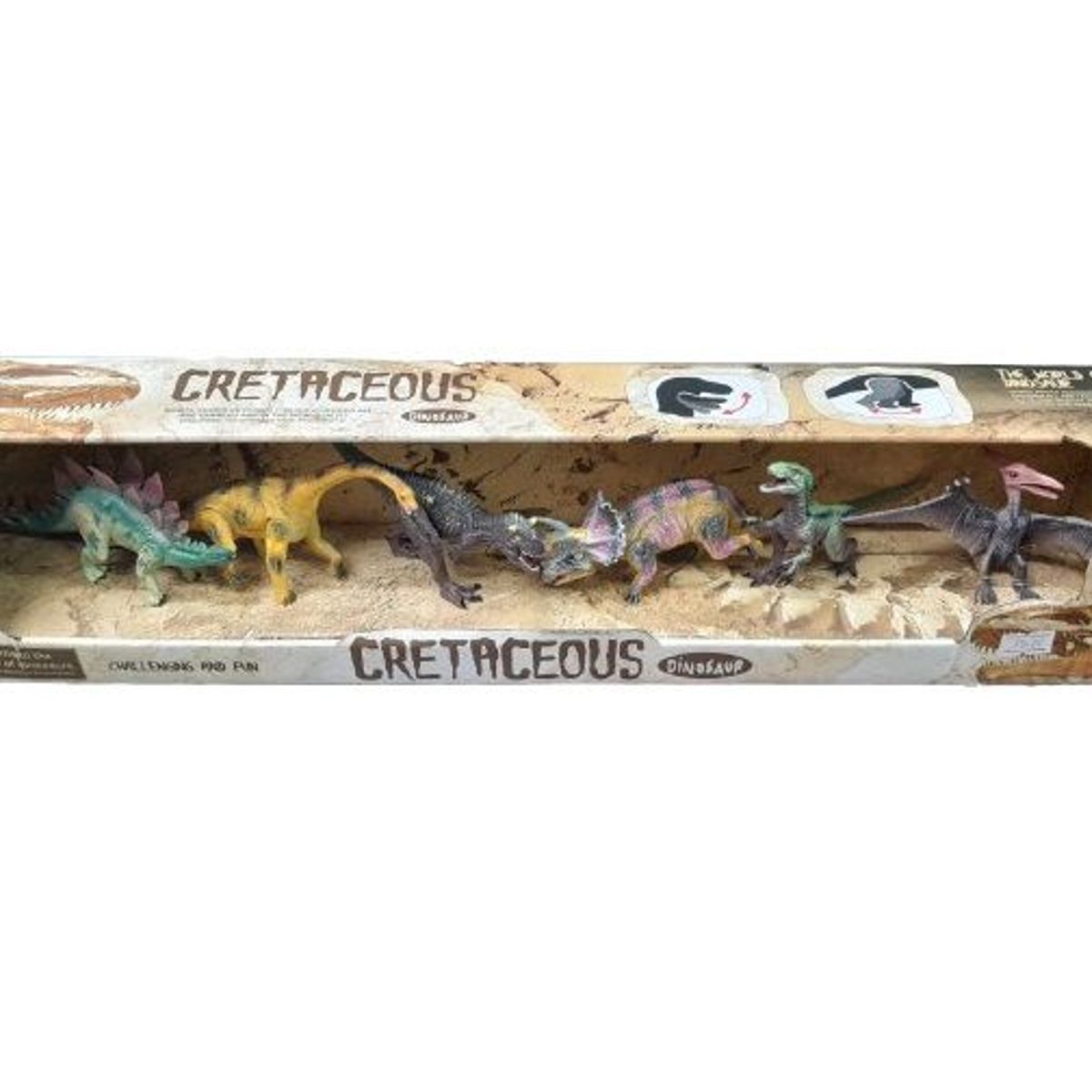 GENERICO - DINOSAURIO CRETACEOUS X6 CAJA DELGADA
