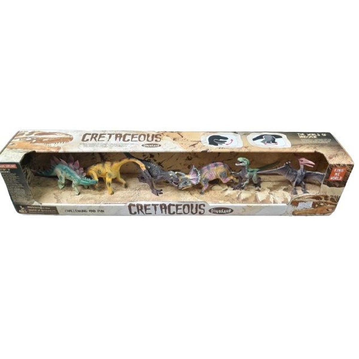 GENERICO - DINOSAURIO CRETACEOUS X6 CAJA DELGADA