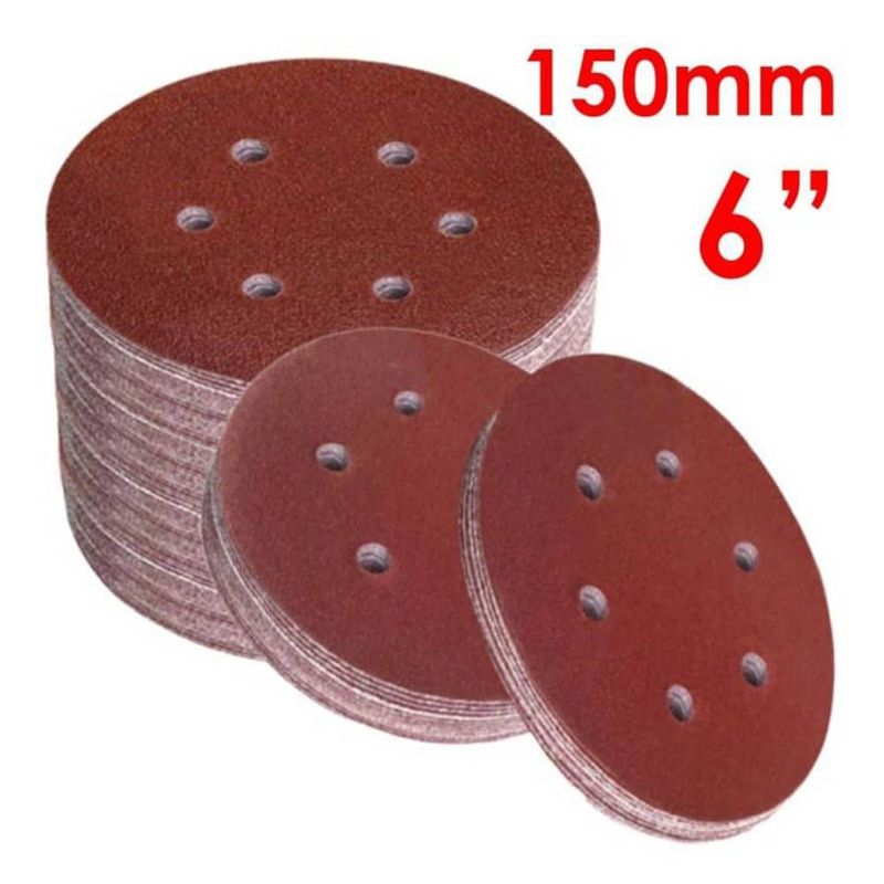ORBITAL - LIJAS VELCRO 6 Pulgadas Grano 800 X 50 und Multi-uso