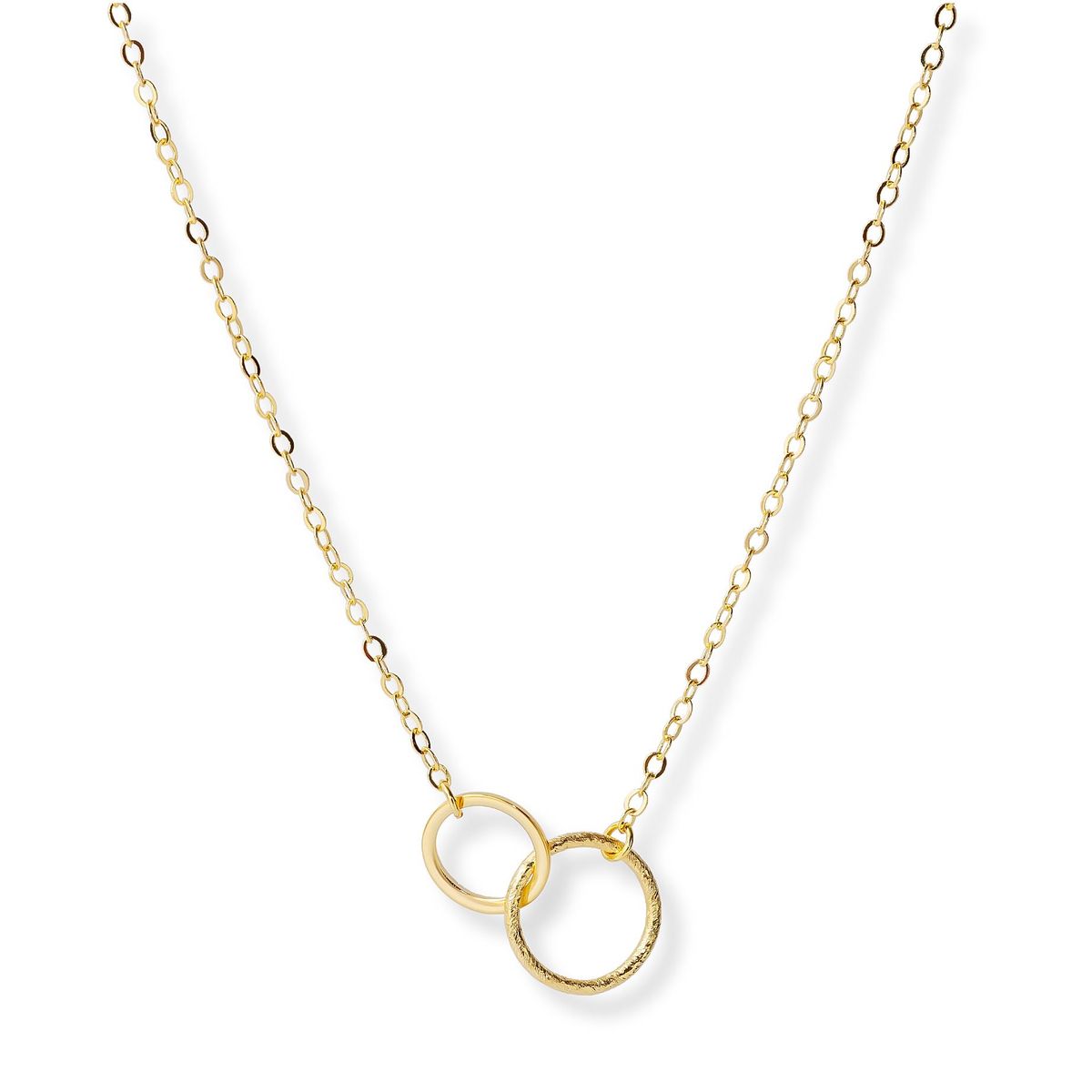 AMBAR JOYERIA - Collar Karma Doble LAMINADO EN ORO