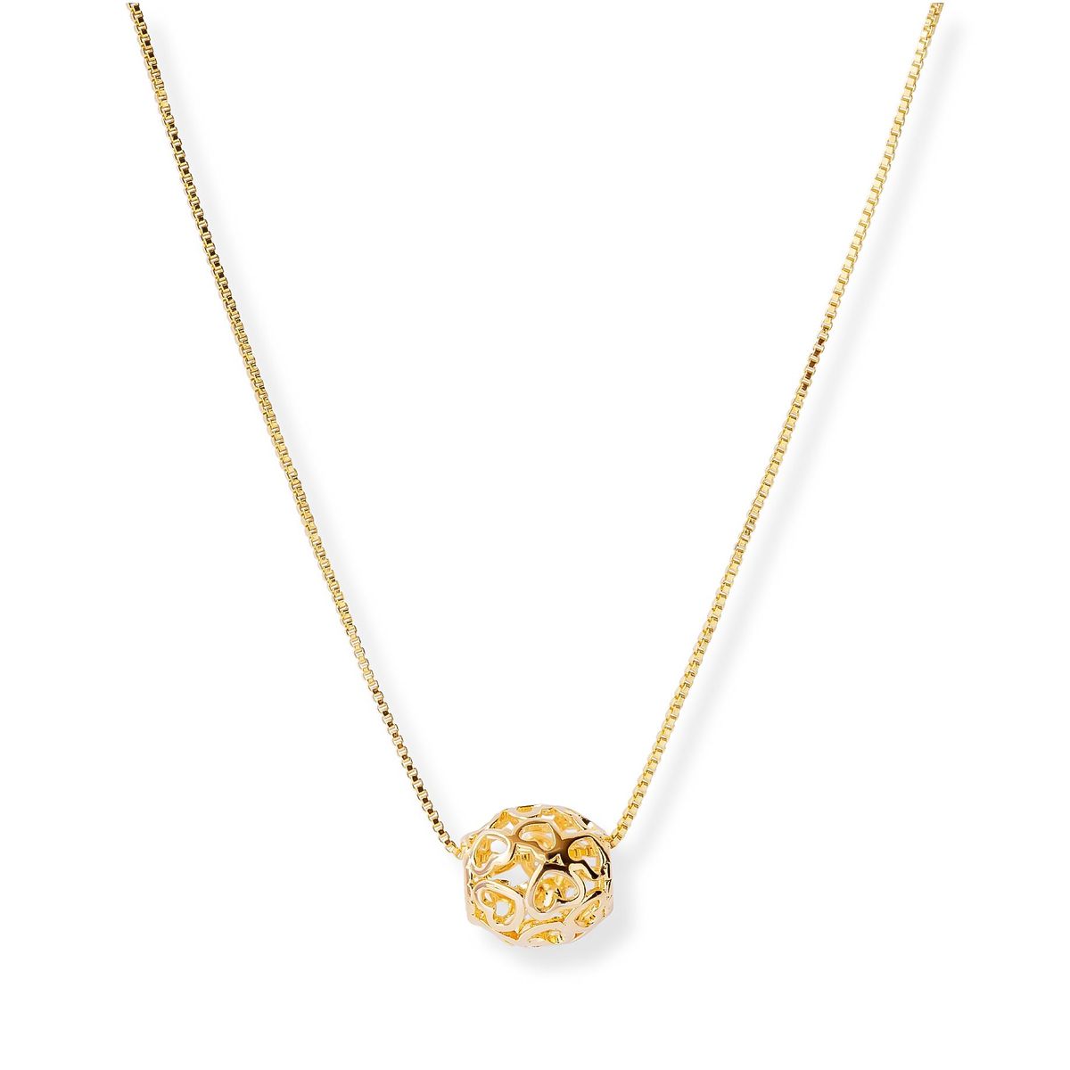 AMBAR JOYERIA - Collar Barrilito de Amor LAMINADO EN ORO