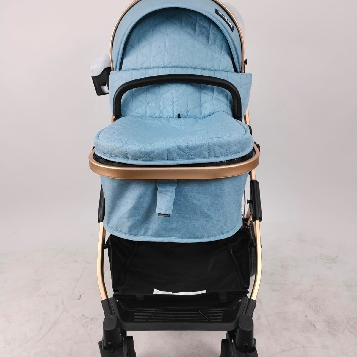 BABY - Coche Moises Para Bebe Galaxy Babycam Con Pañalera Tull SkyBlue