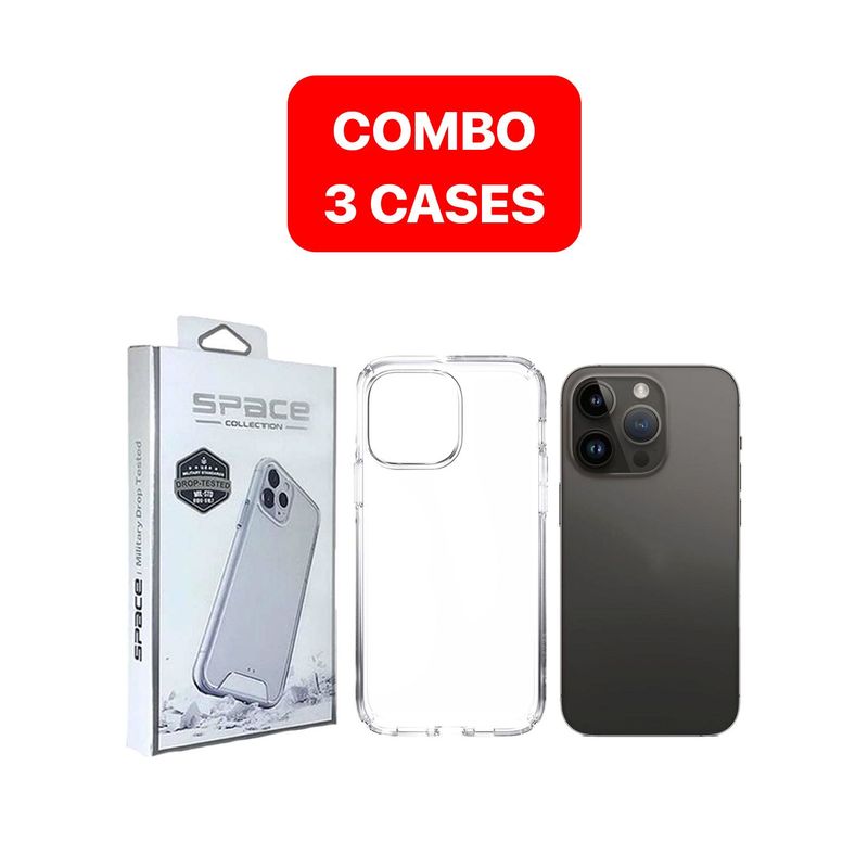 SPACE - Combo Case Space Para Iphone 11 Pro Transparente