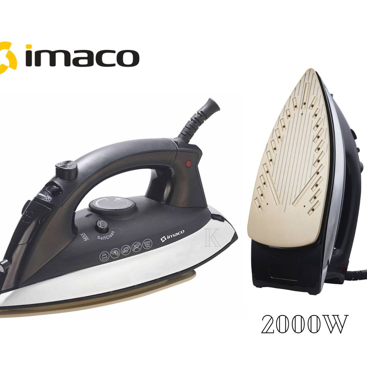 IMACO - Plancha a Vapor con base de Cerámica Imaco