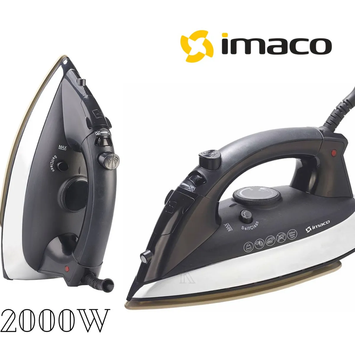 IMACO - Plancha a Vapor con base de Cerámica Imaco