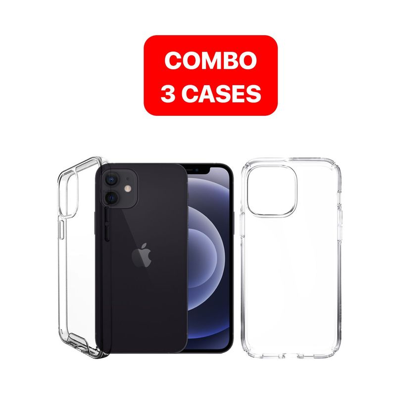 SPACE - Combo Case Space Para Iphone 12 Mini Transparente