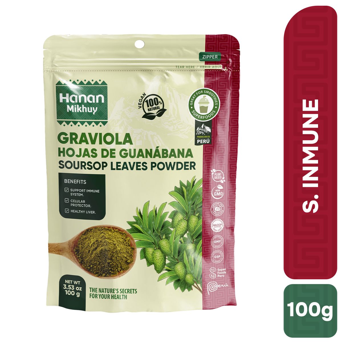 HANAN PERUVIAN SECRETS - Graviola en Polvo Hanan Duopack 100g